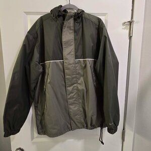 Nike Vintage 90s Full Zip Windbreaker Jacket Men's Large Green